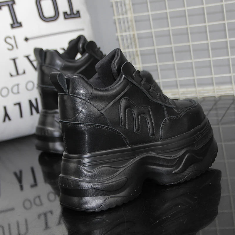 Leisure Luxury Thick Platform Chunky Sneakers