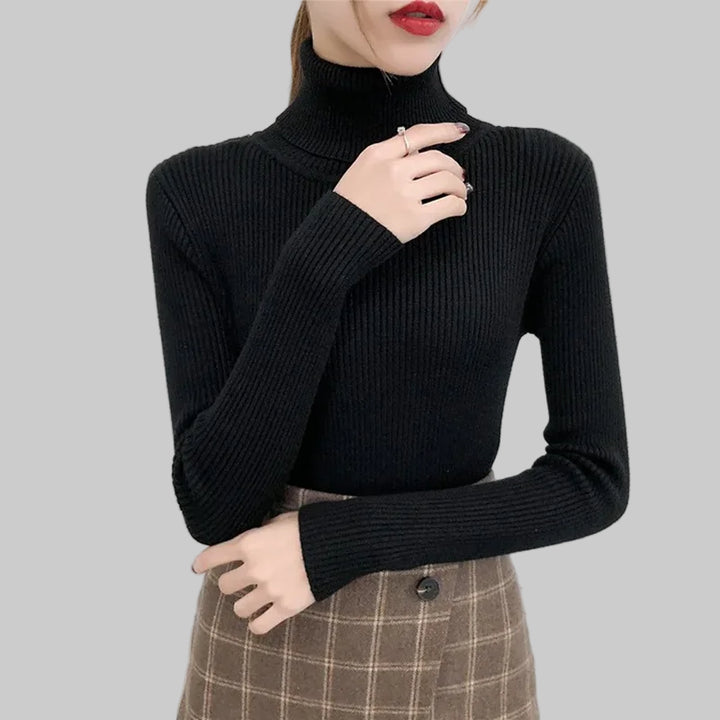 Winter Knitted Turtleneck Slim Fit Pullover