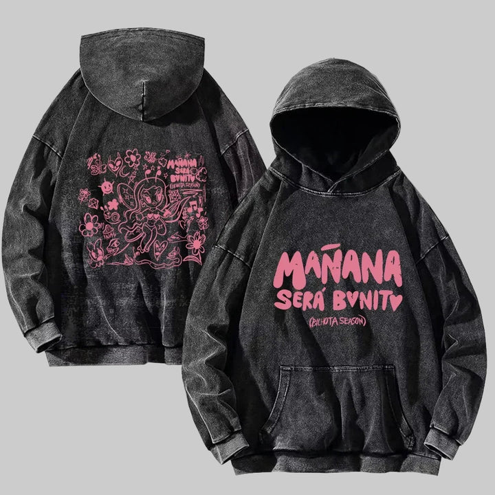 Vintage Harajuku Washed Hoodies
