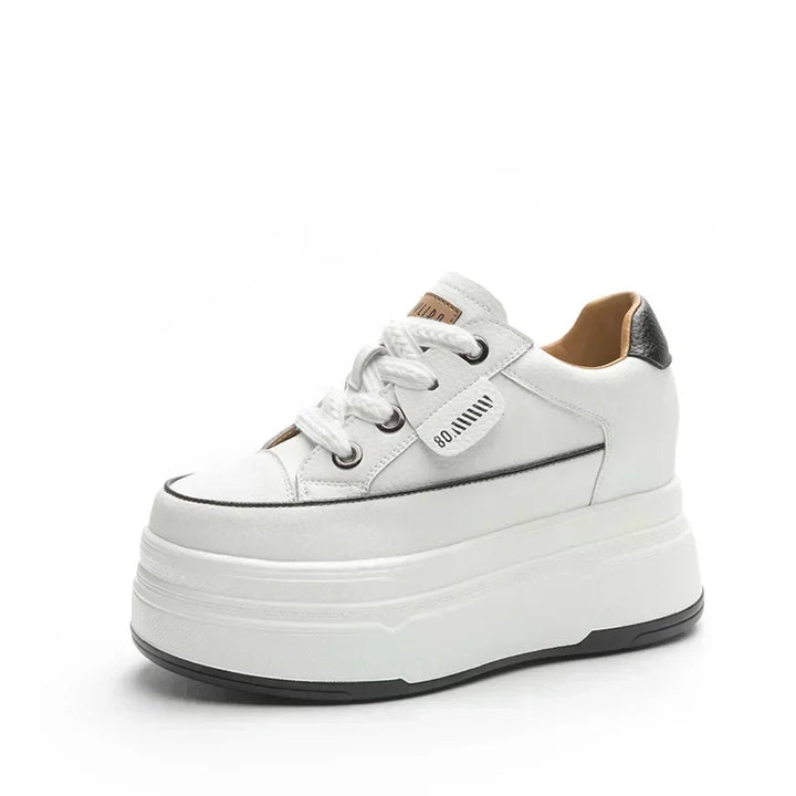 Cow Suede Platform Wedge Sneakers
