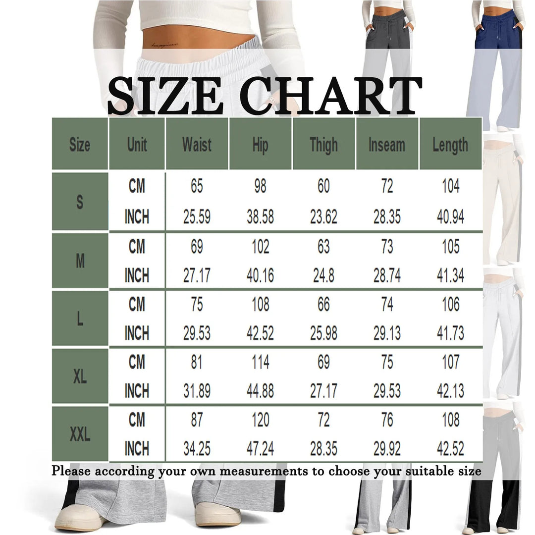 Classic Wide-Leg Sports Joggers