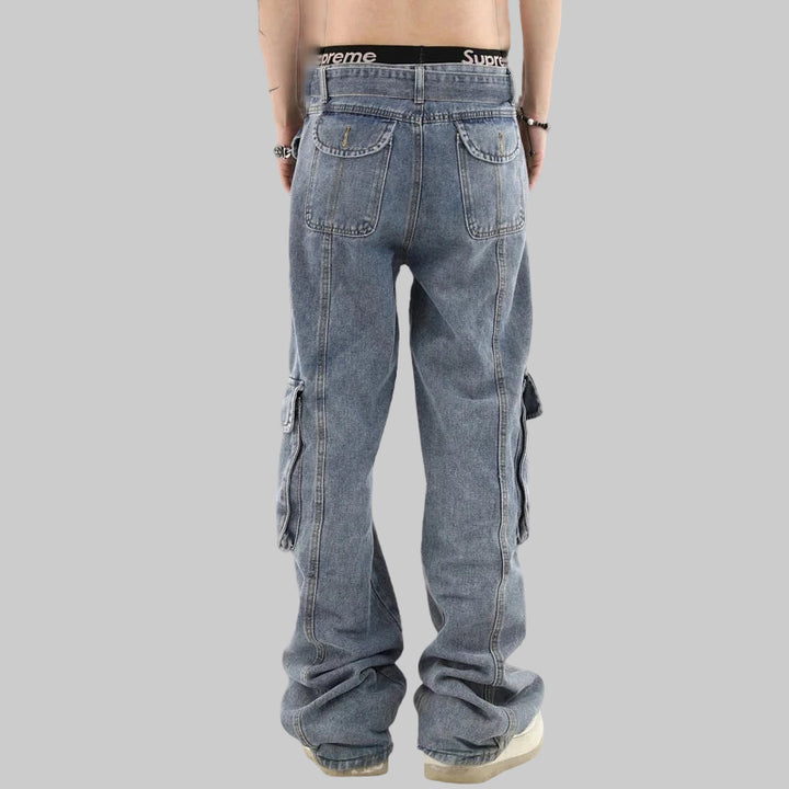 American Stereoscopic Multi-Pocket Jeans