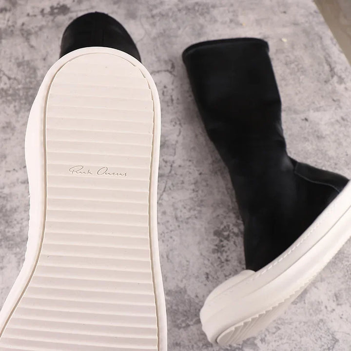Luxury Leather Knee-High Unisex Boots
