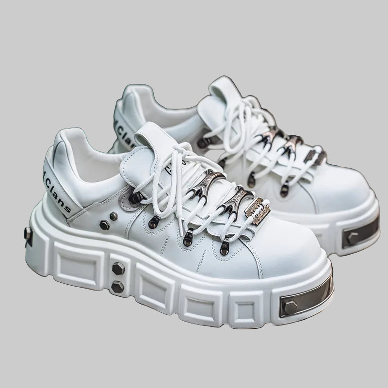 Trendy Pink Platform Sneakers