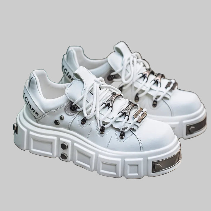 Trendy Pink Platform Sneakers