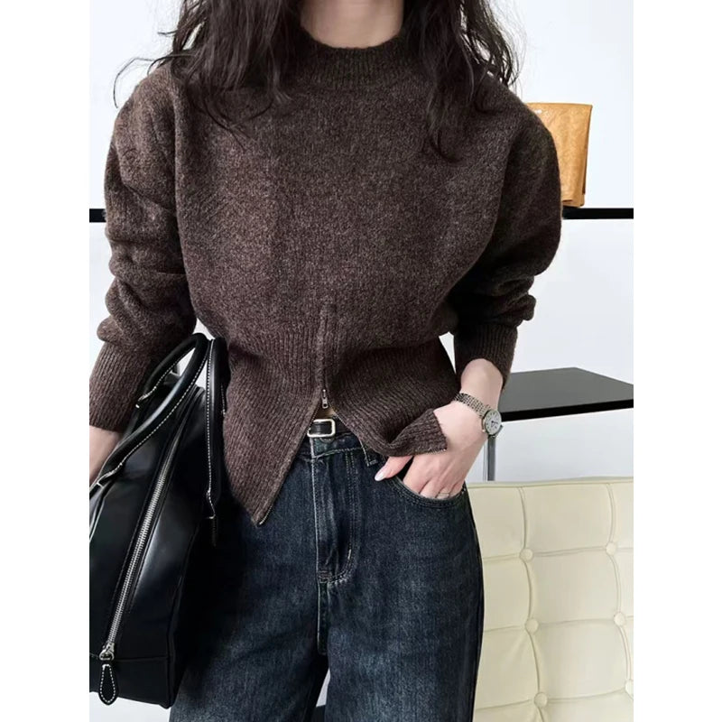 Autumn Slim Fit O-Neck Sweater
