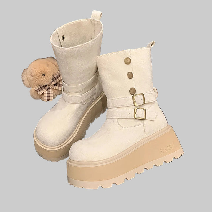Chunky Platform Ankle Winter Boots