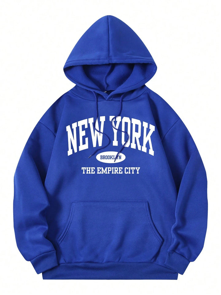 Brooklyn Creative Letter Print Hoodie