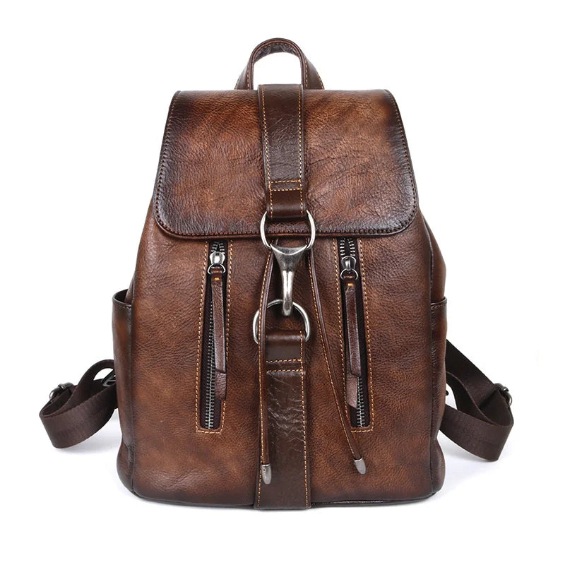 Genuine Leather Vintage Anti-Scratch Cowhide Shoulder Bag