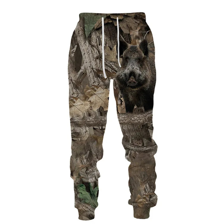 3D Camouflage Hoodie Pants Set