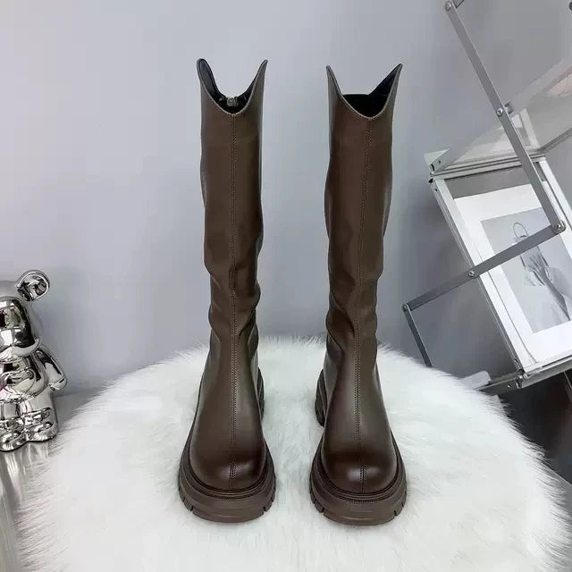 Knight Mid-Calf Western Cowboy Boots