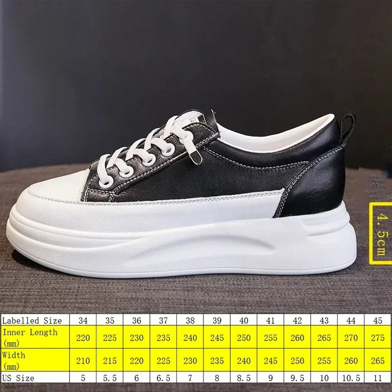 Genuine Leather Breathable Sneakers
