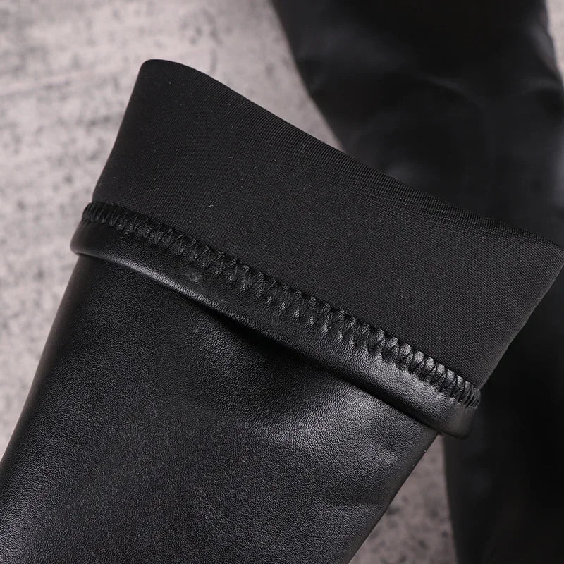Luxury Leather Knee-High Unisex Boots