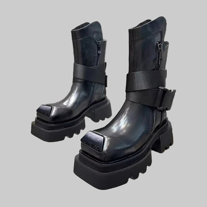 Unisex British-Inspired Platform Boots
