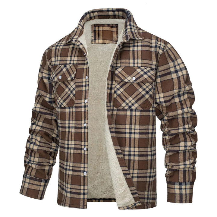 Plaid Plush Lined Warm Winter Top