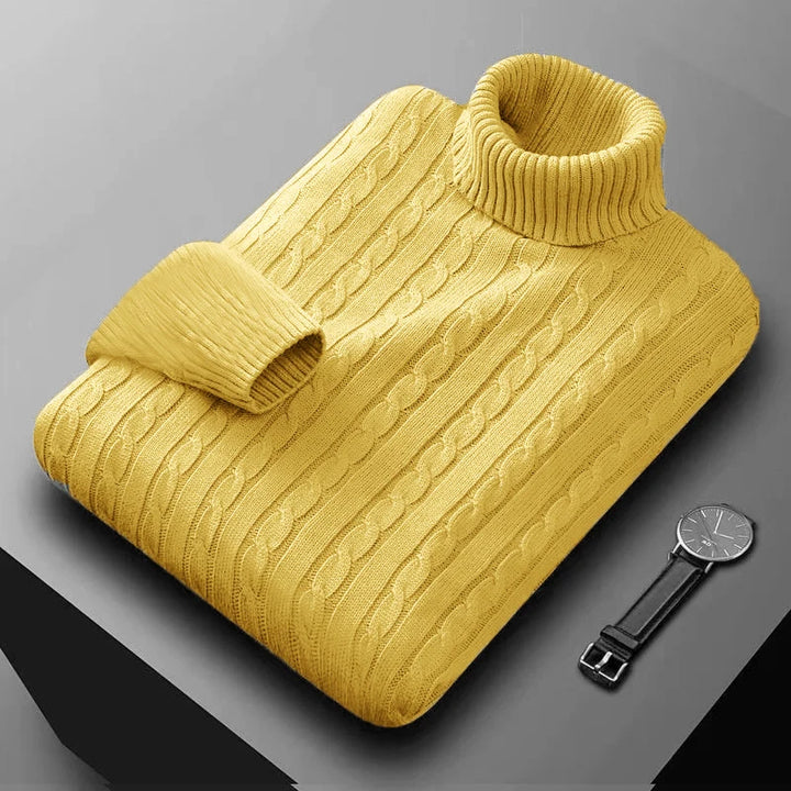 Warm Heavyweight  Knitted Turtleneck Sweater