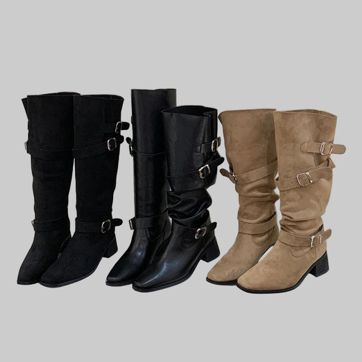 Chic Knee-High Pointed Toe Boots for Winter