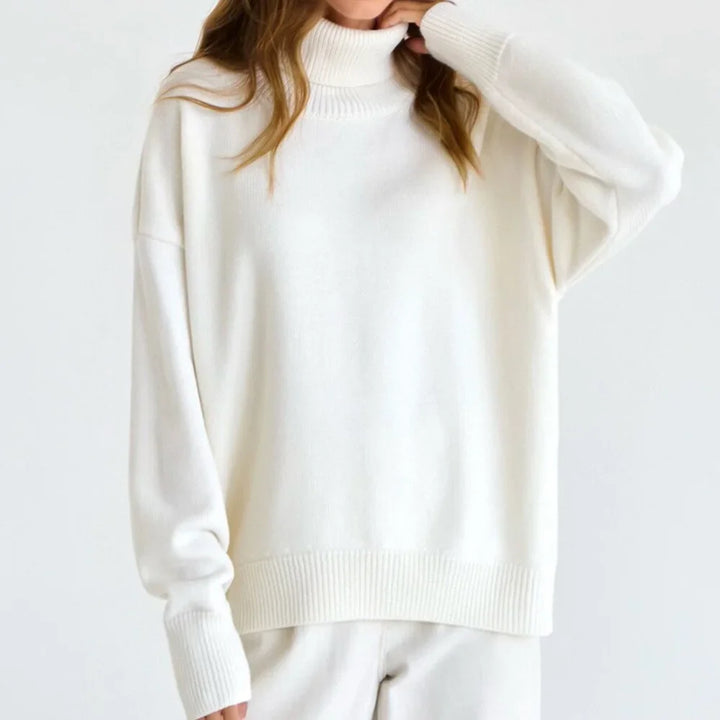 Cozy Thickened Fleece Turtleneck Sweater