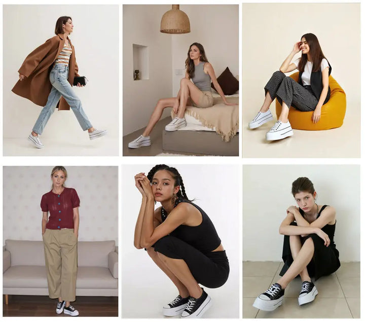 Genuine Leather Vulcanized Chunky Sneaker