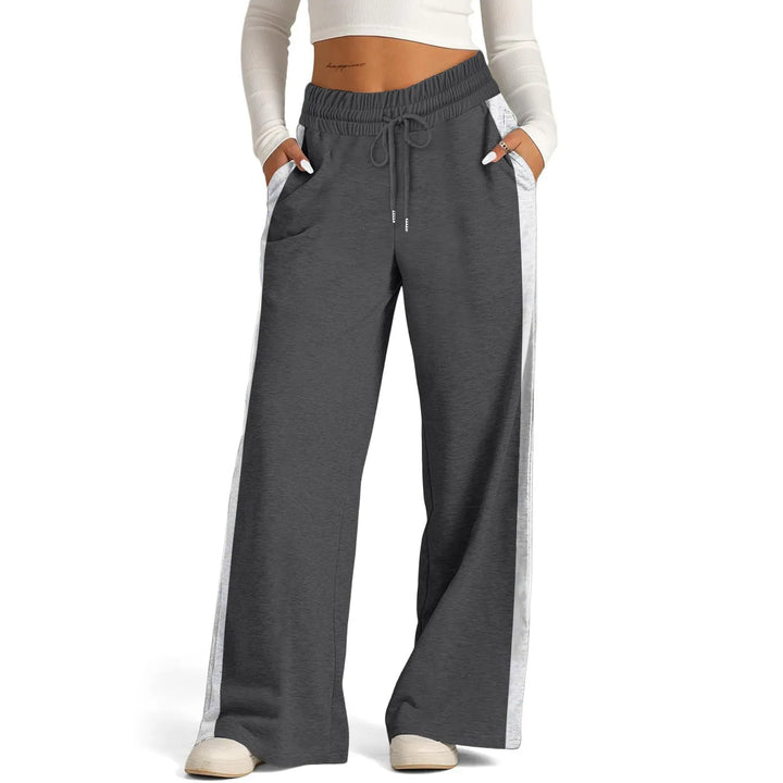 Classic Wide-Leg Sports Joggers