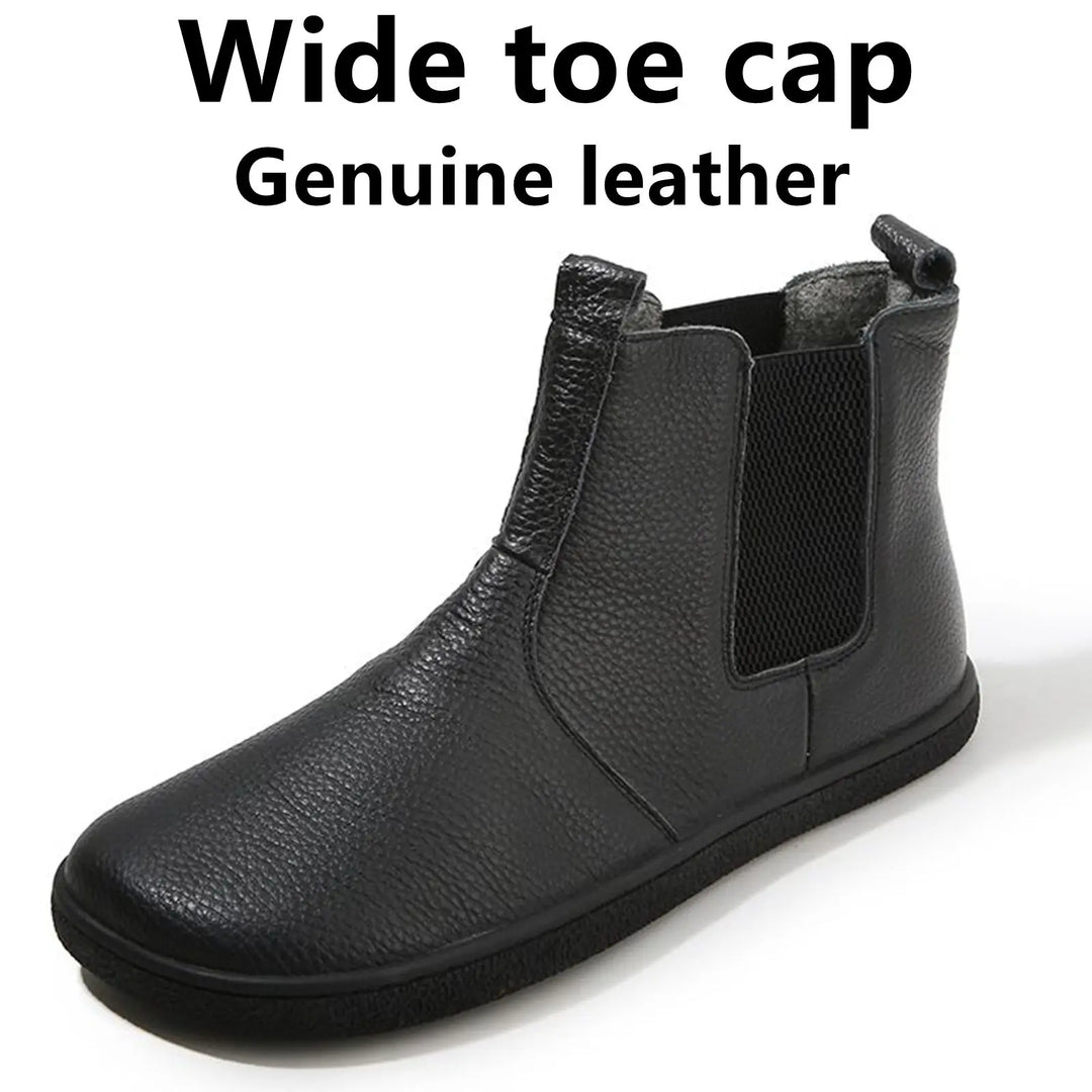 Barefoot Genuine Leather Wide Toebox Boots