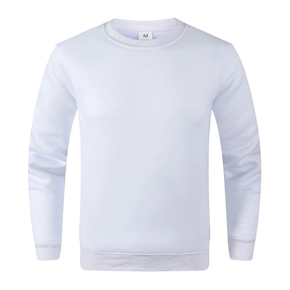 Solid Color Long Sleeve Casual Sweatshirt
