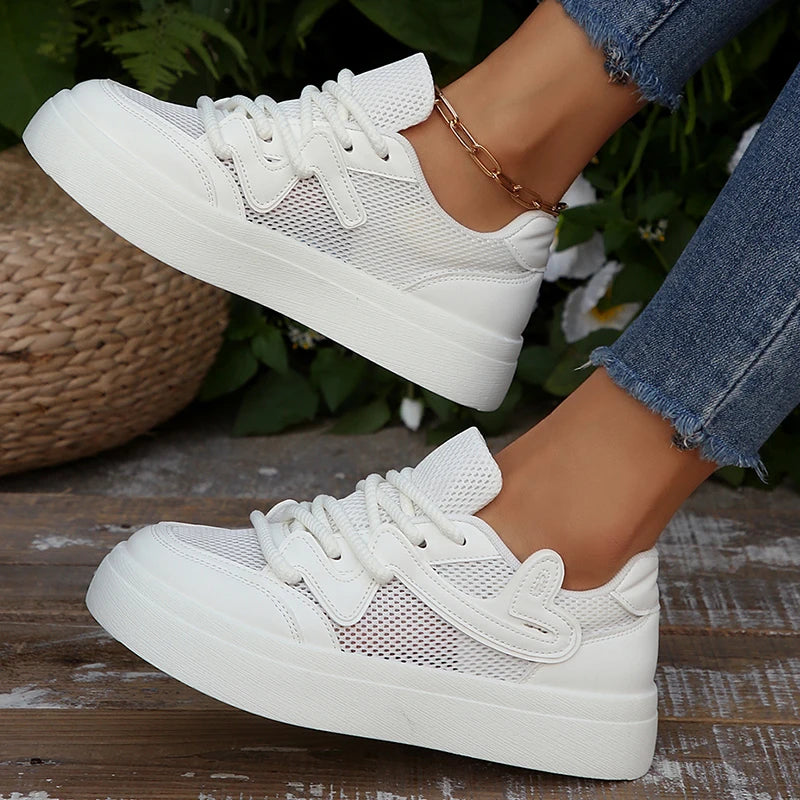 Chunky Platform Breathable Mesh Sneakers