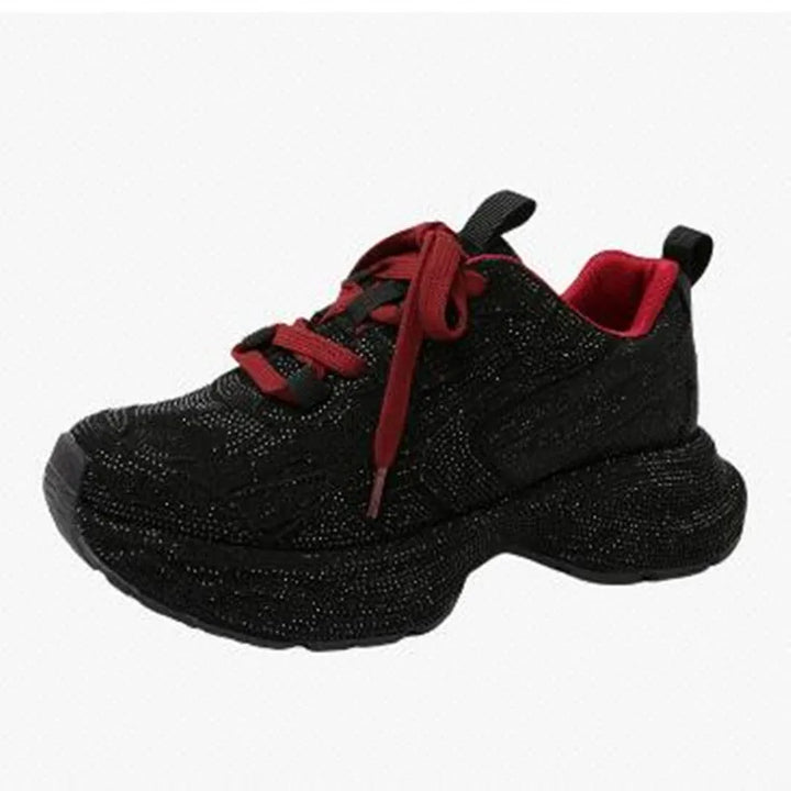 Bling Chunky Breathable Platform Sneakers