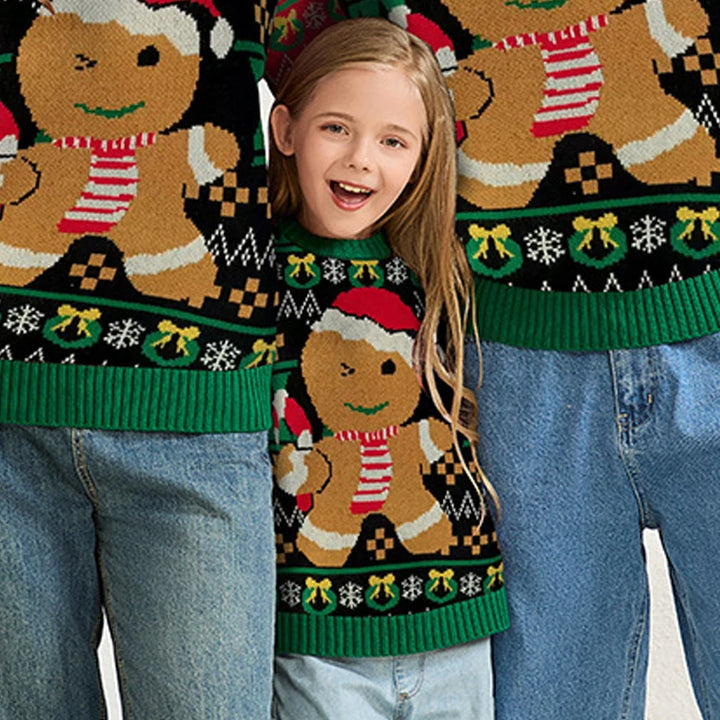 Gingerbread Family Matching Christmas Sweaters
