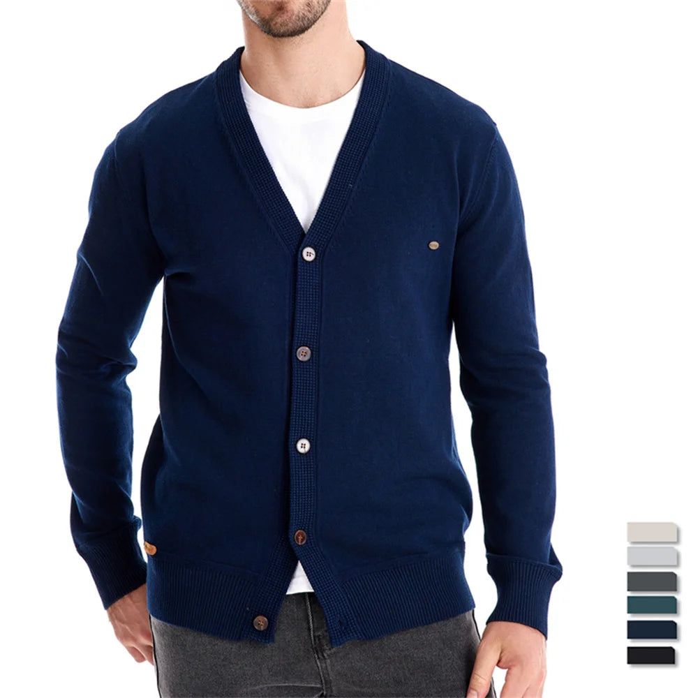 Premium Single Breasted Cotton Cardigan