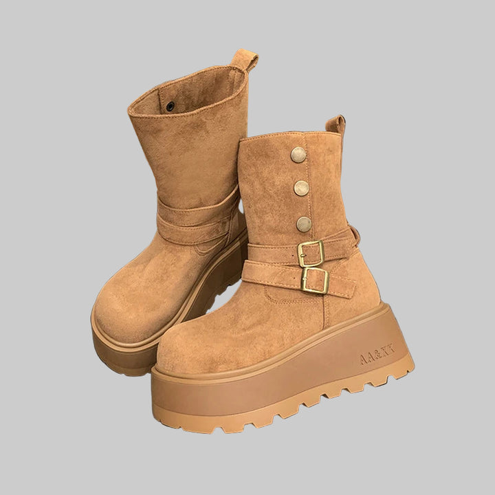 Chunky Platform Ankle Winter Boots