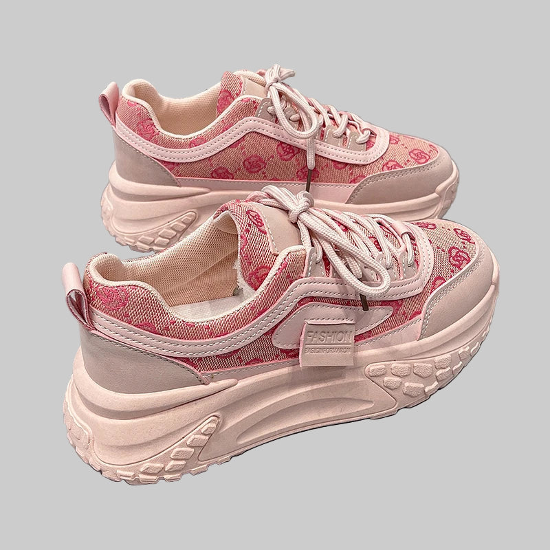 Elegant Luxury Designer Platform Sneakers