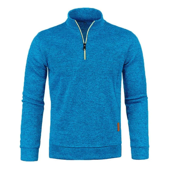 Half-Zipper Long Sleeve Turtleneck Pullover