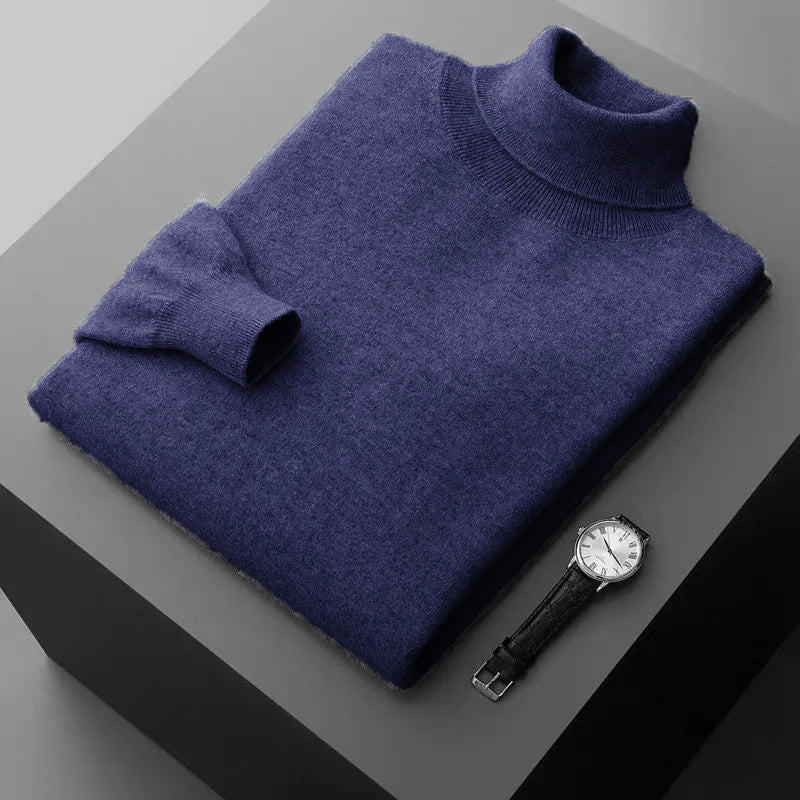 Thick Woolen Turtleneck Pullover Sweater