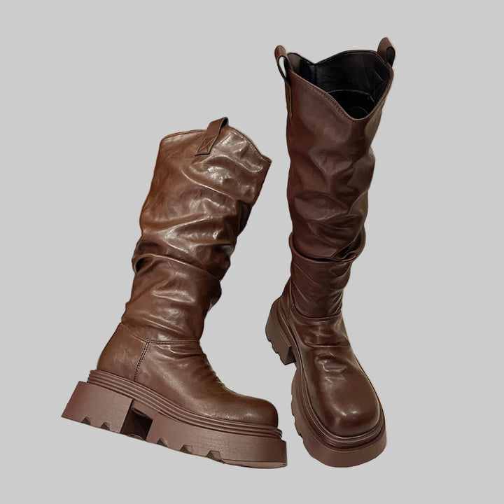 Winter Knee-High Plush Boots