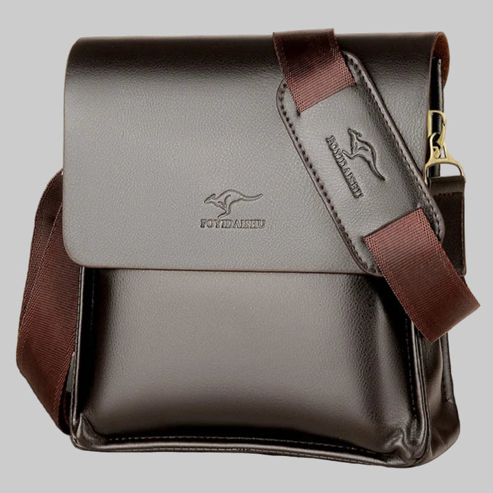 Luxury Kangaroo Brand Leather Messenger Bag
