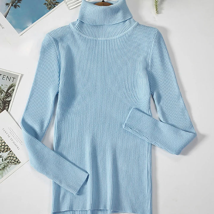 Cozy Cashmere Knit Turtleneck Sweater