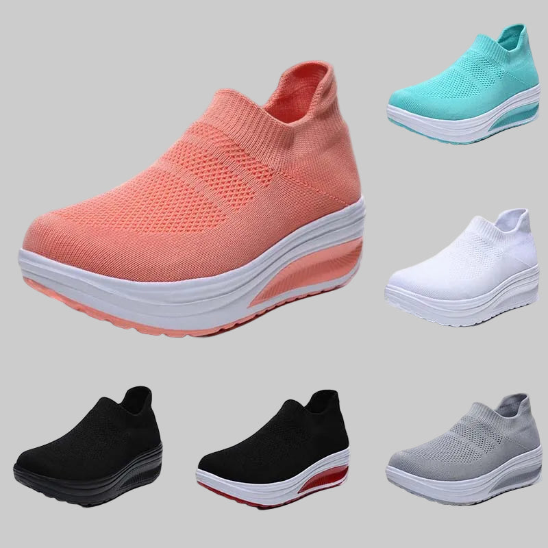 Vulcanized Thick Sole Slip-On Sneakers