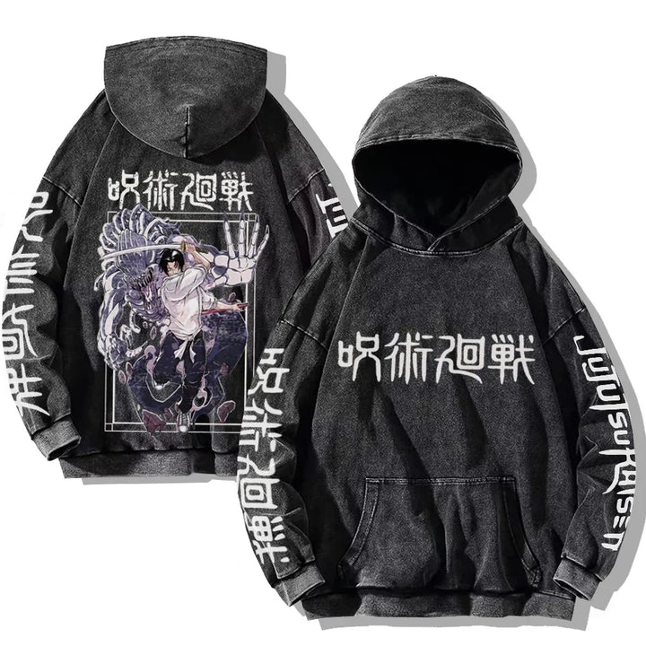 Vintage Anime Washed Hoodies