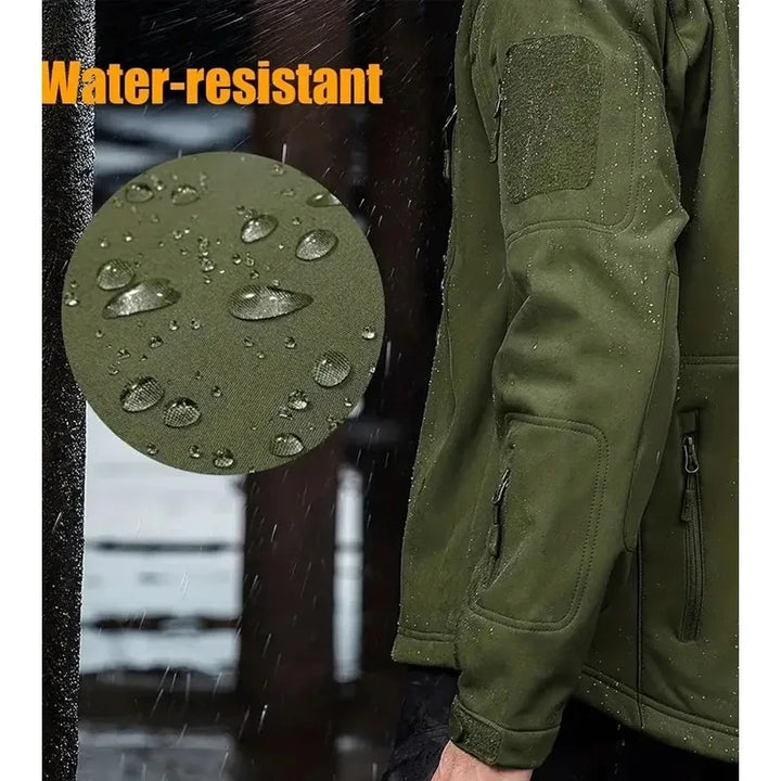 Tactical Soft-Shell Hooded Waterproof Military Jacket