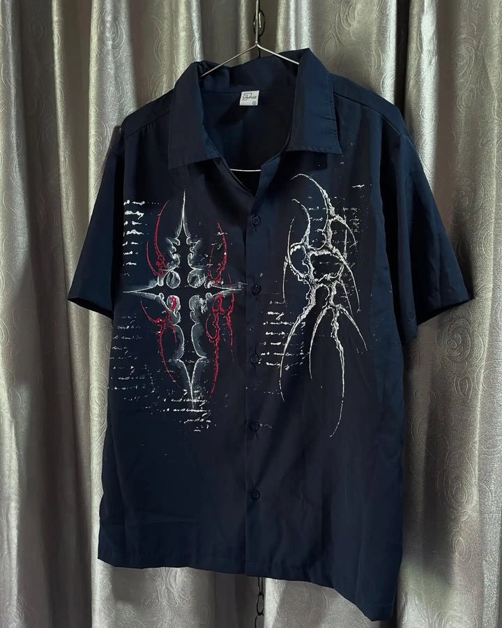 Y2K Gothic Black Retro Tee