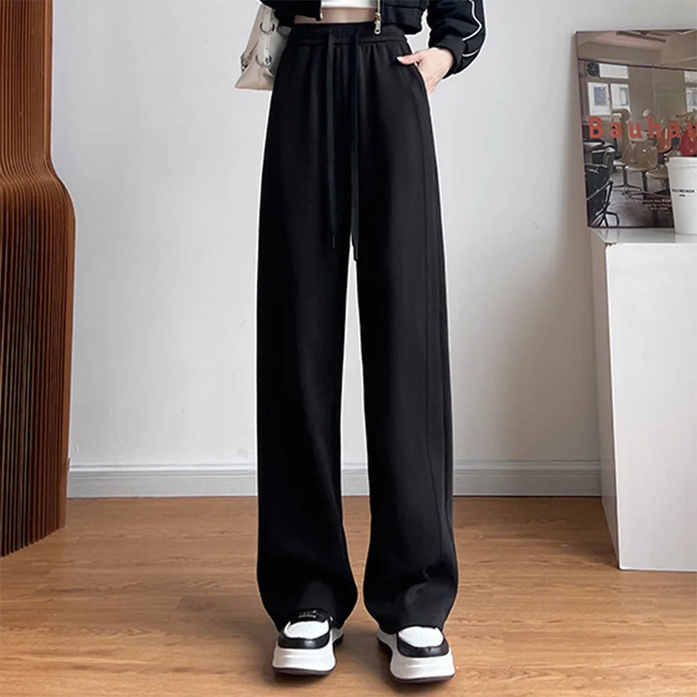 High-Waisted Casual Loose Fit Sweatpants