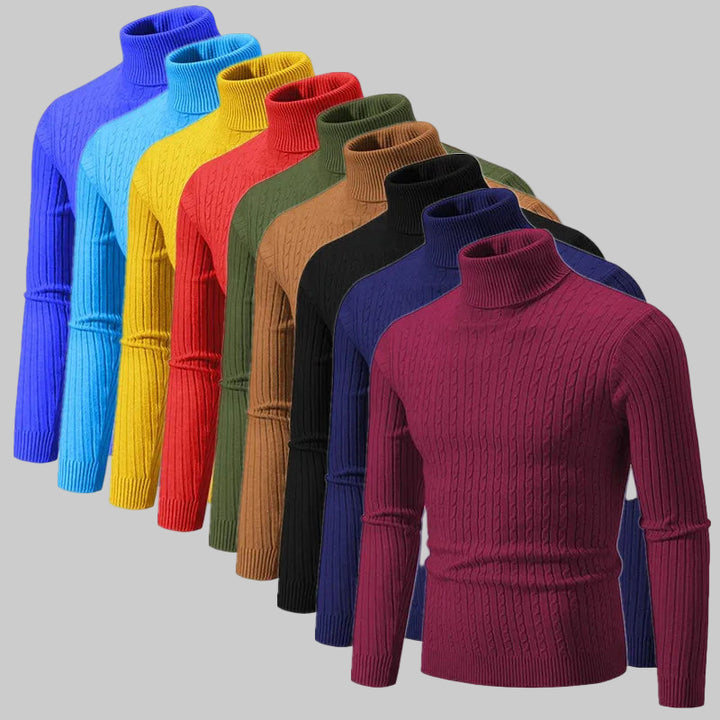 Classic Solid Turtleneck Sweaters