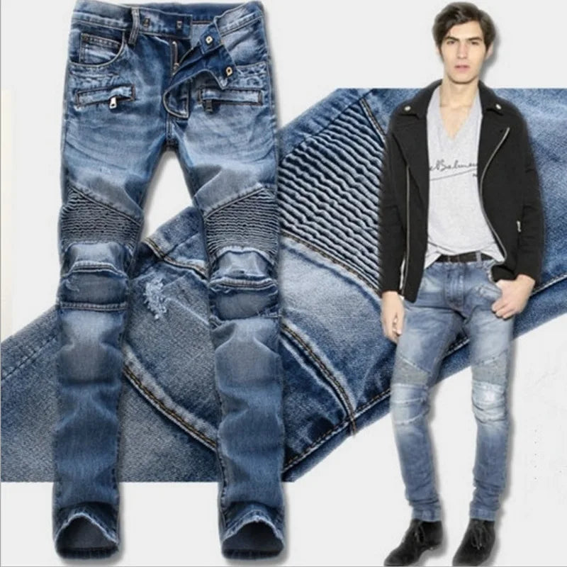 Motorcycle Riding Anti-Fall Racing Jeans