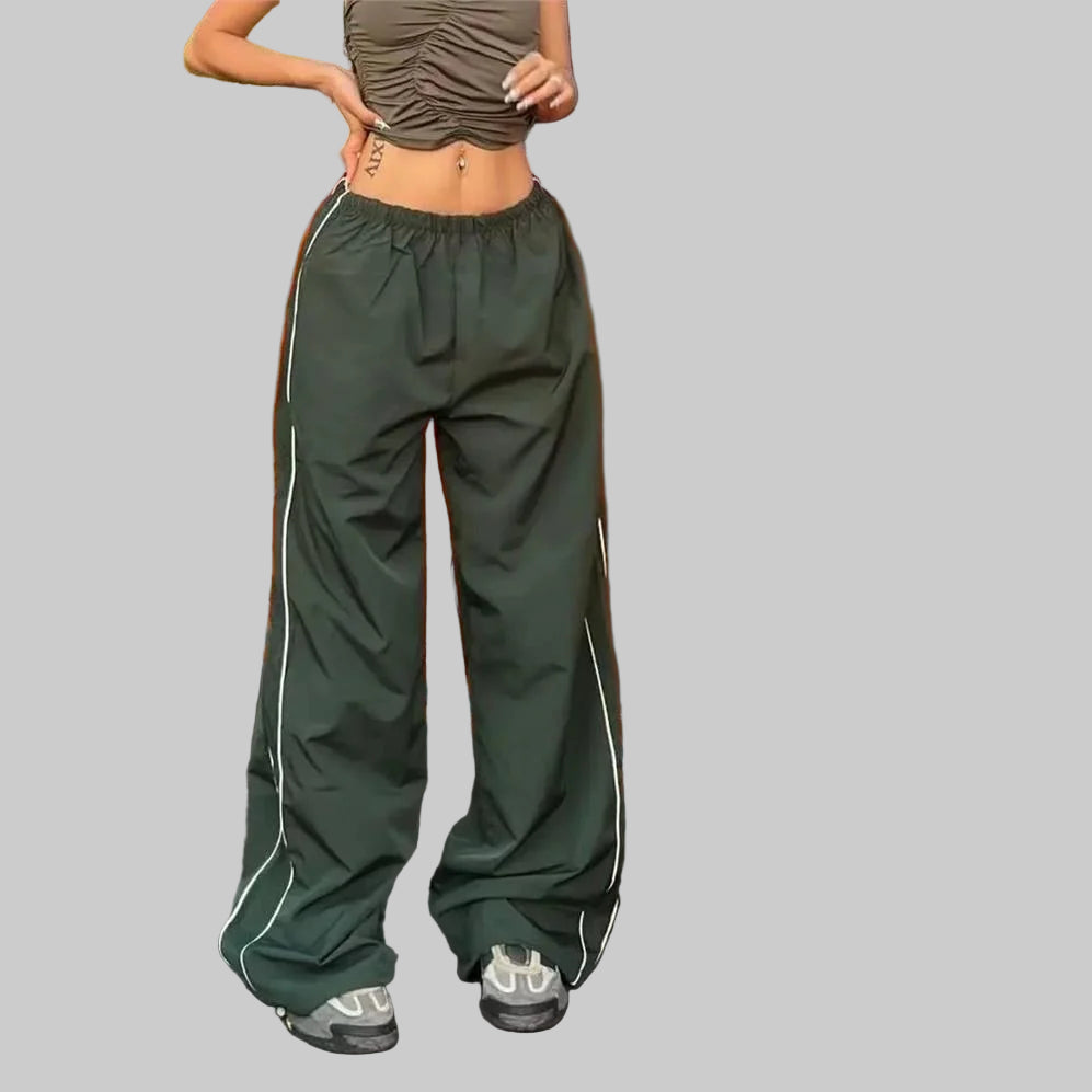 Y2K Low Waist D-string Elastic Baggy Cargo Pants
