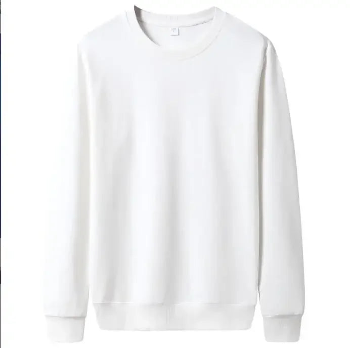 Thin Solid Color Casual Pullover Sweatshirts