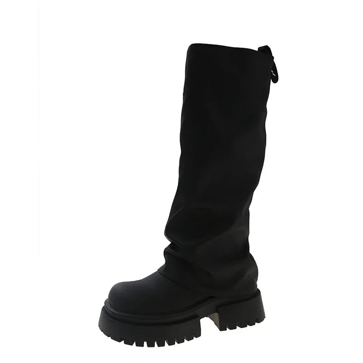 Punk-Inspired Knee-High Boots
