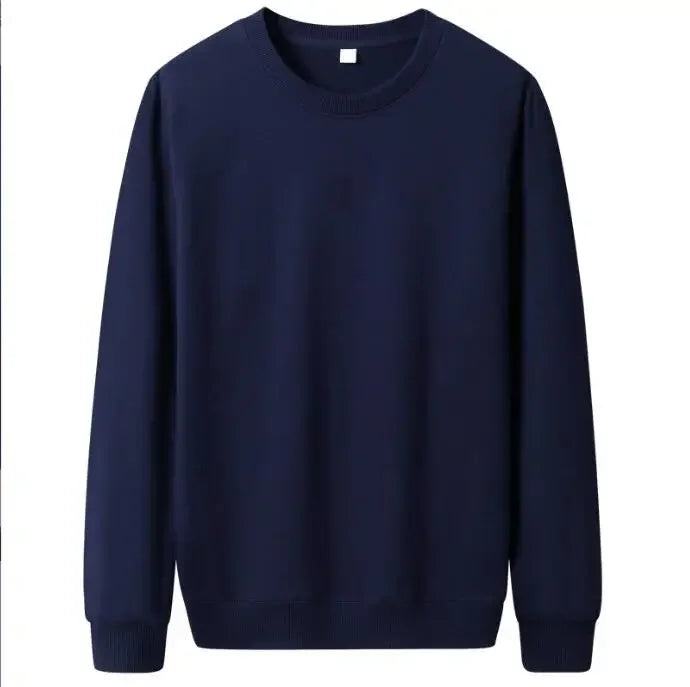 Thin Solid Color Casual Pullover Sweatshirts