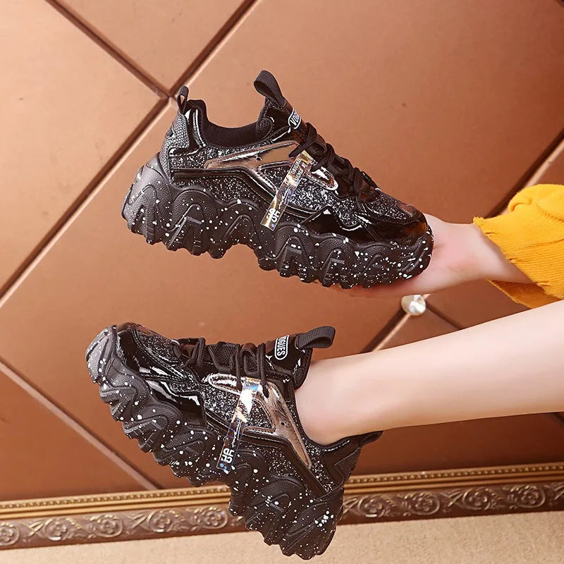 Bling Platform 6CM Chunky Sneakers