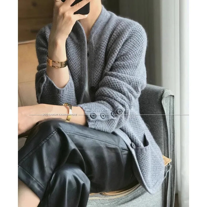Luxurious Thick 100% Cashmere Cardigan